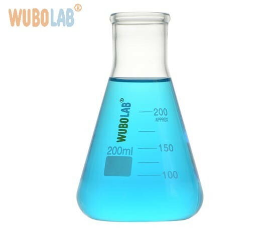 12PK Erlenmeyer Flasks, 100mL - Borosilicate Glass - Narrow Neck Flasks Conical Flasks Glass Flasks Eisco Labs