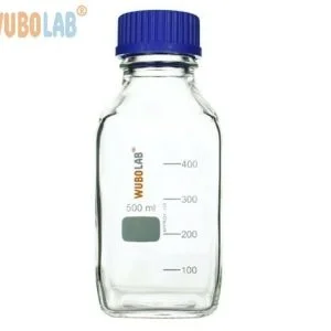 Pudeles,-Media-lab,-Kvadrātveida-Forma,-Screw-Cap