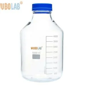 Pudeles,-Mediju laboratorija,-Plaša mute,-ar-skrūvējamo vāciņu-un-Ieliešanas gredzenu
